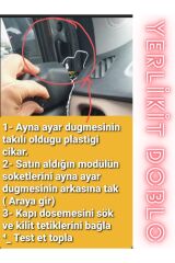 Fiat Doblo D4 Kilide Duyarlı Ayna Kiti Uyumlu